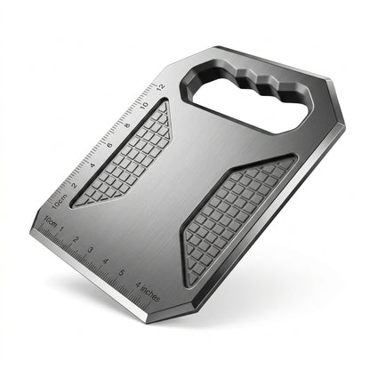 NGjkdue™ Premium Stainless Steel Bench Scraper - Multipurpose Dough Cutter and Food Chopper with Non-Slip Grip & Dual-Scale Measuring Rulers, Dishwasher Safe Pastry Scraper for Baking & Kitchen Meal Prep